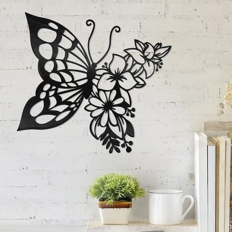 Elegant Metal Butterfly Wall Decor – Modern Butterfly Wall Art for Bedroom, Living Room & Home
