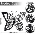 Elegant Metal Butterfly Wall Decor – Modern Butterfly Wall Art for Bedroom, Living Room & Home