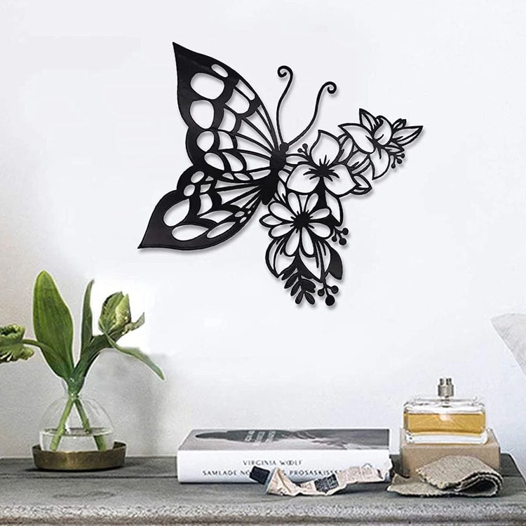 Elegant Metal Butterfly Wall Decor – Modern Butterfly Wall Art for Bedroom, Living Room & Home