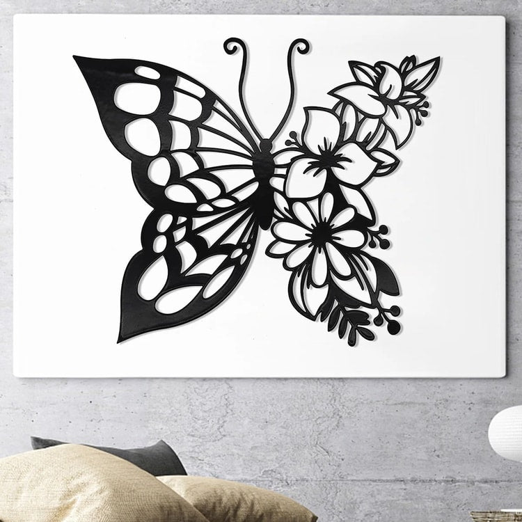 Elegant Metal Butterfly Wall Decor – Modern Butterfly Wall Art for Bedroom, Living Room & Home