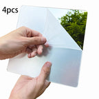 4 Pcs Acrylic Mirror Wall Stickers – Self-Adhesive Decorative Mirror Tiles for Bathroom, Bedroom & Living Room