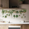 Floral Shelf Wall Stickers – Peel-and-Stick Flower Wall Decals for Living Room & Kids Bedroom Decor