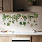 Floral Shelf Wall Stickers – Peel-and-Stick Flower Wall Decals for Living Room & Kids Bedroom Decor