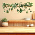 Floral Shelf Wall Stickers – Peel-and-Stick Flower Wall Decals for Living Room & Kids Bedroom Decor