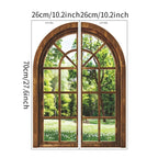 3D Fake Window Plant Wall Sticker – Decorative Self-Adhesive Wall Decal for Bedroom, Living Room & Office