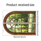 3D Fake Window Plant Wall Sticker – Decorative Self-Adhesive Wall Decal for Bedroom, Living Room & Office