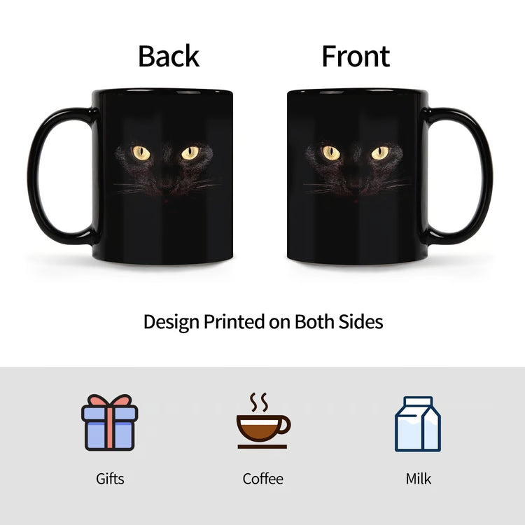 Black Cat Coffee Mug