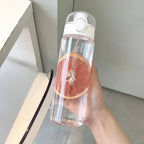 Large Capacity Sports Water Bottle with Straw & Handle