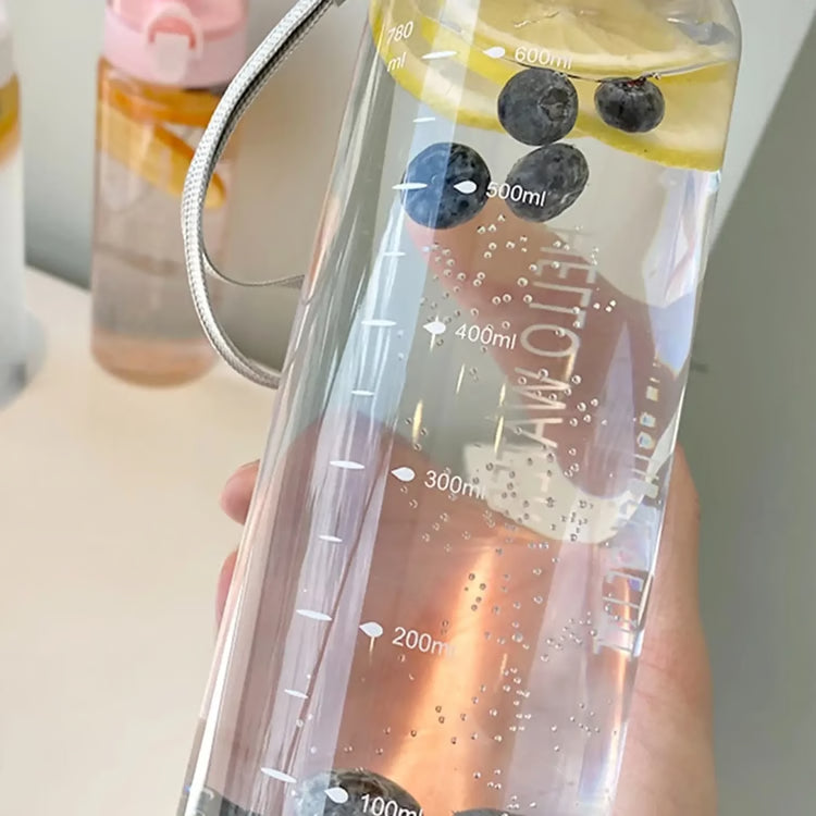Large Capacity Sports Water Bottle with Straw & Handle