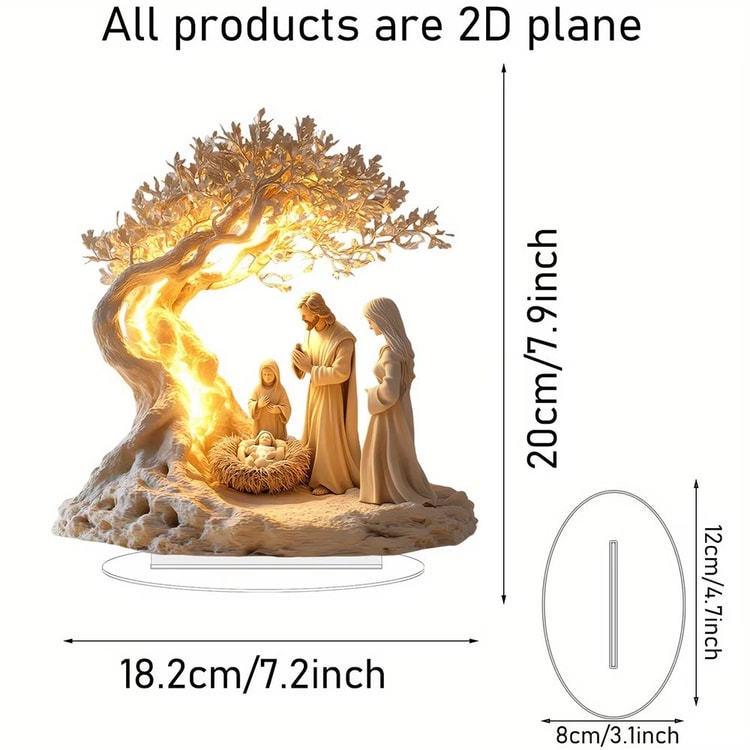 Tree of Life Acrylic Family Statue – Symbolic Desktop Decor for Home, Office & Gifting