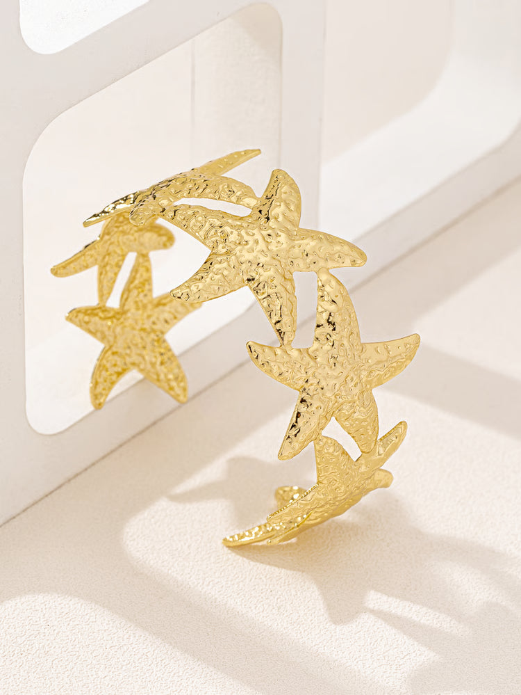 Retro Starfish Bracelet – Minimalist Gold Bracelet