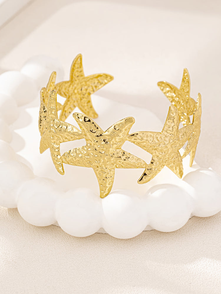 Retro Starfish Bracelet – Minimalist Gold Bracelet