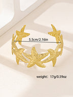 Retro Starfish Bracelet – Minimalist Gold Bracelet