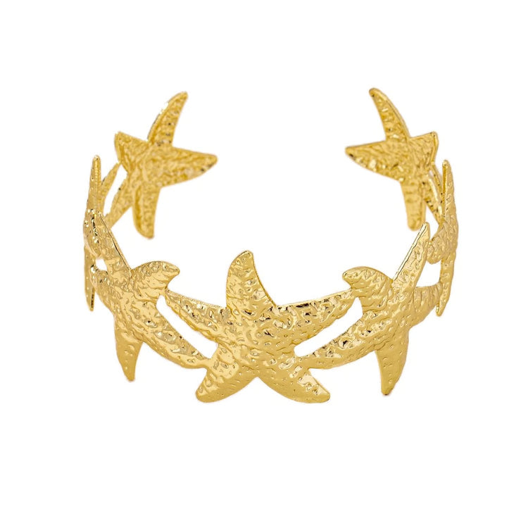 Retro Starfish Bracelet – Minimalist Gold Bracelet