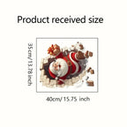 Santa Claus Christmas Wall Decal – Self-Adhesive Holiday Sticker for Living Room, Bedroom & Home Decor