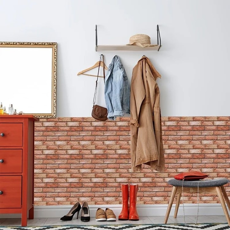 3D PVC Wall Stickers – Self-Adhesive Peel-and-Stick Decorative Wall Panels for Home Decor