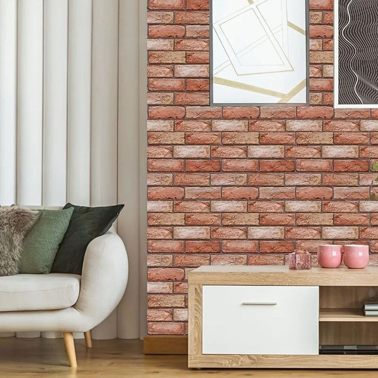 3D PVC Wall Stickers – Self-Adhesive Peel-and-Stick Decorative Wall Panels for Home Decor