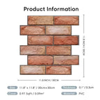 3D PVC Wall Stickers – Self-Adhesive Peel-and-Stick Decorative Wall Panels for Home Decor
