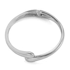 Sculpted Waterdrop Cuff Bracelet for Women – Chunky Gold & Silver Open Bangle