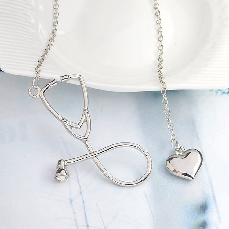 Heart Stethoscope Necklace for Women