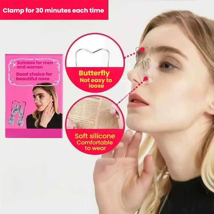 3D U Shape Nose Clip – Reusable Silicone Nose Support Beauty Accessory