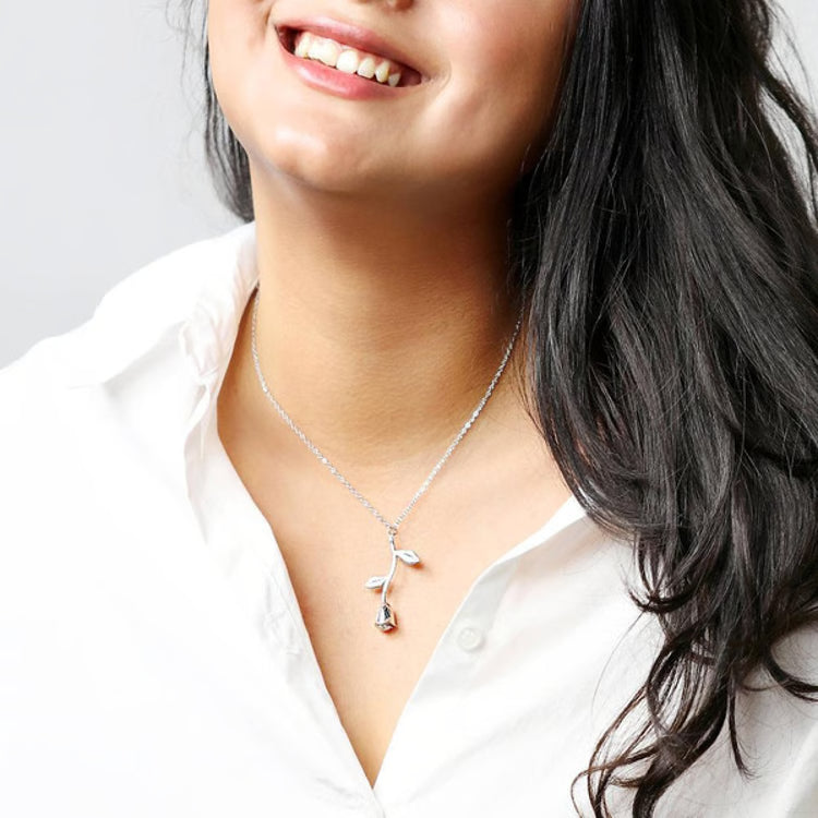 Rose Pendant Necklace for Women
