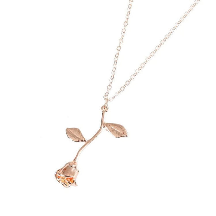 Rose Pendant Necklace for Women