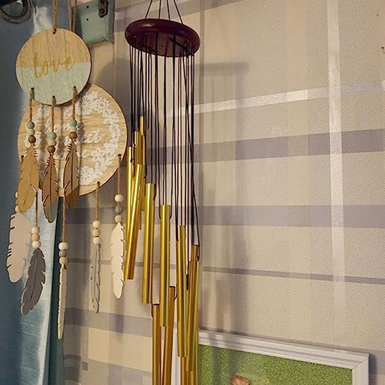 12-Tube Aluminum Outdoor Wind Chimes – Decorative Hanging Chime for Garden, Patio & Home