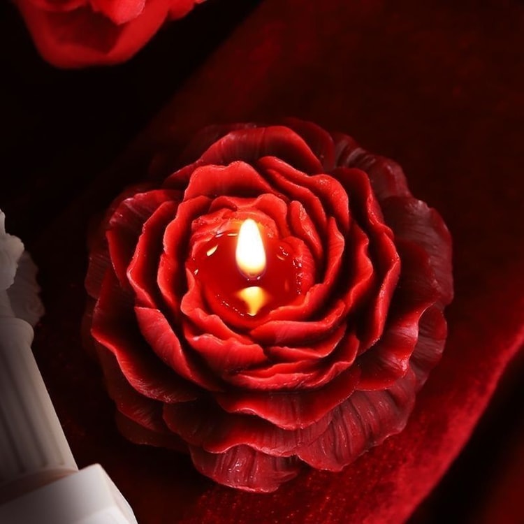 Roses and Peonies Handmade Scented Candles – Floral Decorative Candles for Romantic Gifting