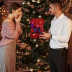 Valentine's Rose Bear Gift – Red Artificial Flower Bear for Wife, Girlfriend & Romantic Occasions