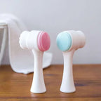 Double-Sided Silicone Facial Cleansing Brush – Reusable Exfoliating and Massage Tool