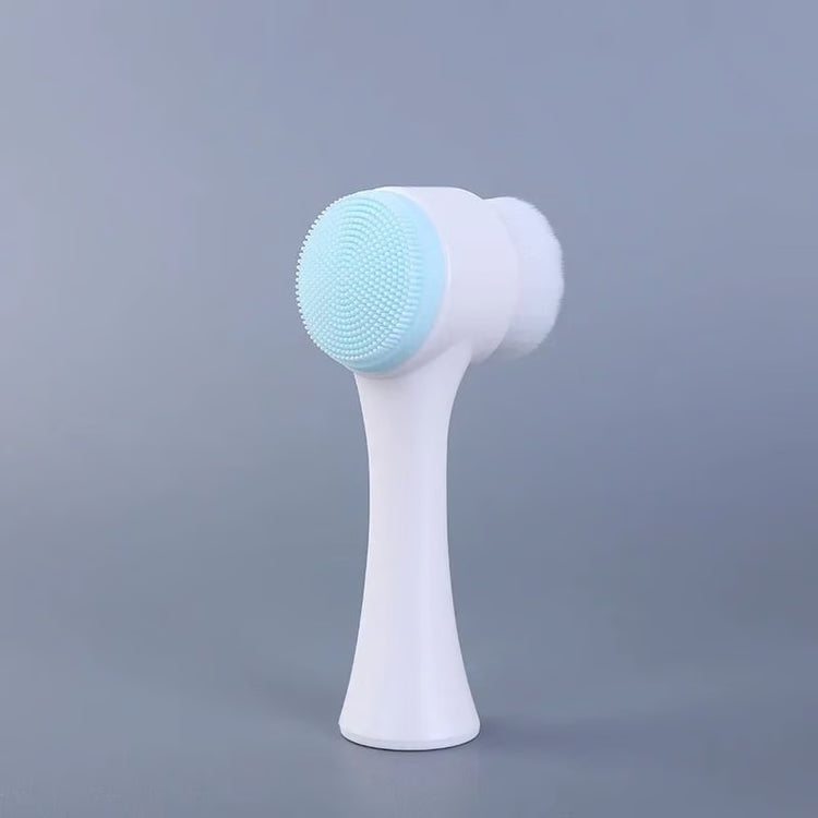 Double-Sided Silicone Facial Cleansing Brush – Reusable Exfoliating and Massage Tool