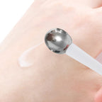 Dual-Ended Cosmetic Applicator Spatula and Facial Massage Tool