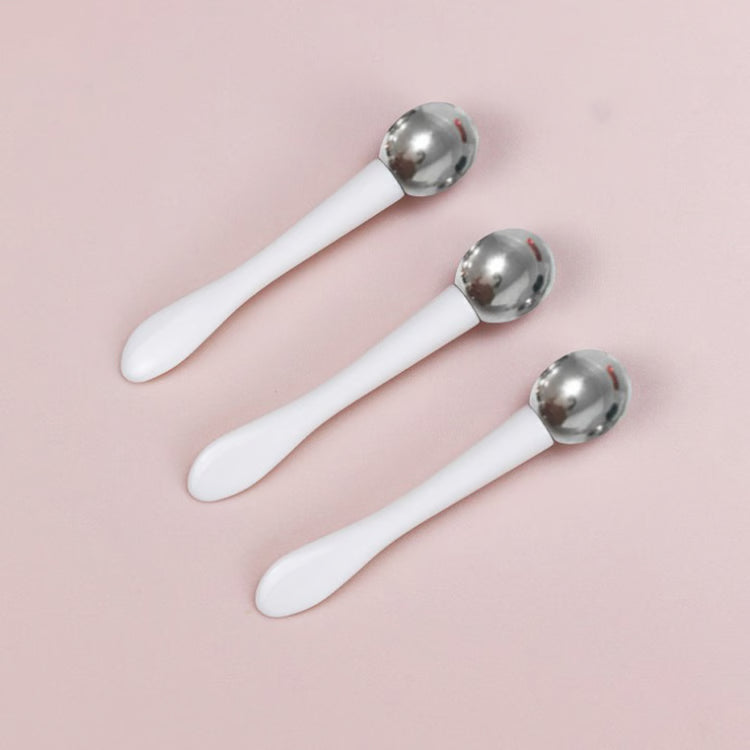 Dual-Ended Cosmetic Applicator Spatula and Facial Massage Tool