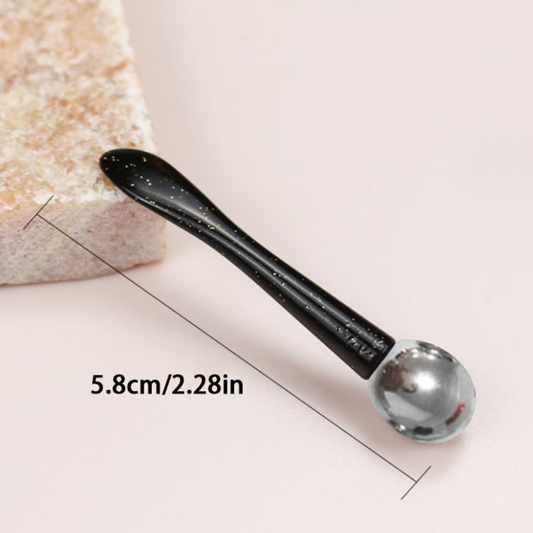 Dual-Ended Cosmetic Applicator Spatula and Facial Massage Tool