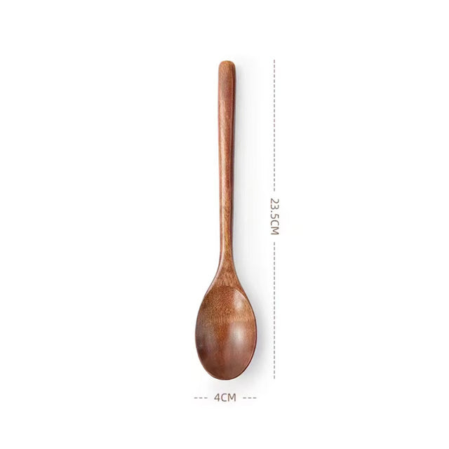 Kitchen Cooking Utensil, Wooden Spoon for Soup and Tea, Catering Cooking Tools, Coffee and Honey Spoon