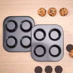 Non-Stick Cupcake Tray Holes Carbon Steel Baking Mold Muffin Cake Pan