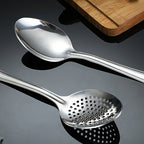 Durable Anti-rust Stainless Steel Colander, Noodle Spoon, Deep-Fried Skimmer Spoon for Kitchen