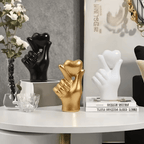1 Pc Hand Gesture Figurine – Modern Minimalist Resin Home Decor for Living Room, Desk & Shelf