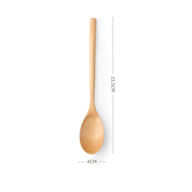 Kitchen Cooking Utensil, Wooden Spoon for Soup and Tea, Catering Cooking Tools, Coffee and Honey Spoon