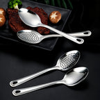 Durable Anti-rust Stainless Steel Colander, Noodle Spoon, Deep-Fried Skimmer Spoon for Kitchen