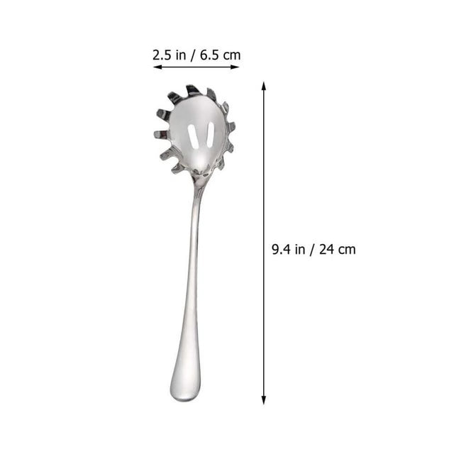 Stainless Steel Multifunctional Noodle Spoon & Strainer – The Ultimate Pasta Colander for Effortless Cooking