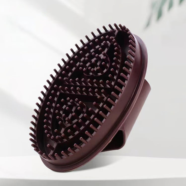 Set of 2 Brown Body Massage Brushes for Home Beauty & Relaxation