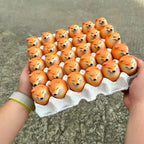 Creative Shiba Inu Egg Shape Desk Decor, Realistic PVC Dog, Egg Union Decoration for Home Office Fun Christmas Gift