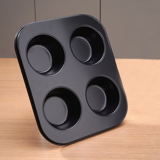 Non-Stick Cupcake Tray Holes Carbon Steel Baking Mold Muffin Cake Pan