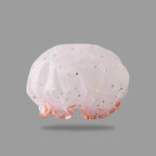 Double Layer Waterproof Shower Cap for Women – Reusable PVC Hair Protection Cap