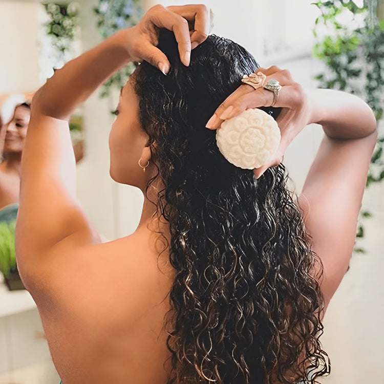 Natural Rice Water Shampoo Bar – Herbal Solid Shampoo for All Hair Types