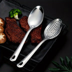 Durable Anti-rust Stainless Steel Colander, Noodle Spoon, Deep-Fried Skimmer Spoon for Kitchen
