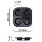 Non-Stick Cupcake Tray Holes Carbon Steel Baking Mold Muffin Cake Pan