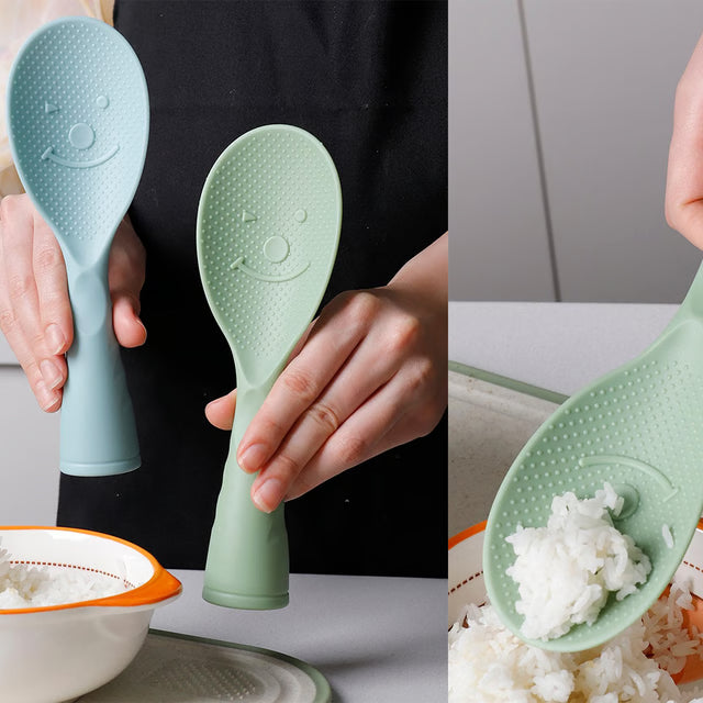 Non Stick Standing Plastic Rice Spoon Perfect for Cooking Every Time